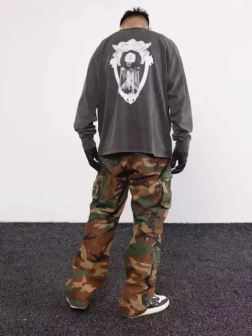 Designer × Japanese Brand × Vintage paint y2k hiphop cargo pants Size US 32 / EU 48 - 4 Thumbnail