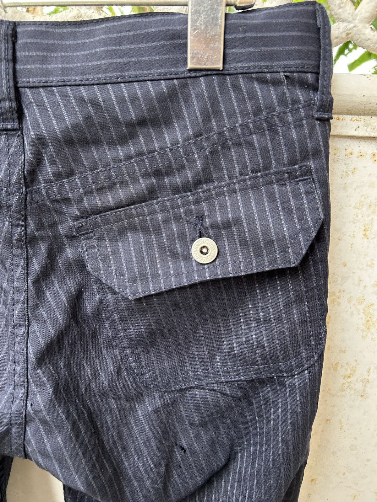 Junya Watanabe Junya Watanabe Man COMME des GARCONS MAN Pink Striped Pants Size US 30 / EU 46 - 11 Thumbnail