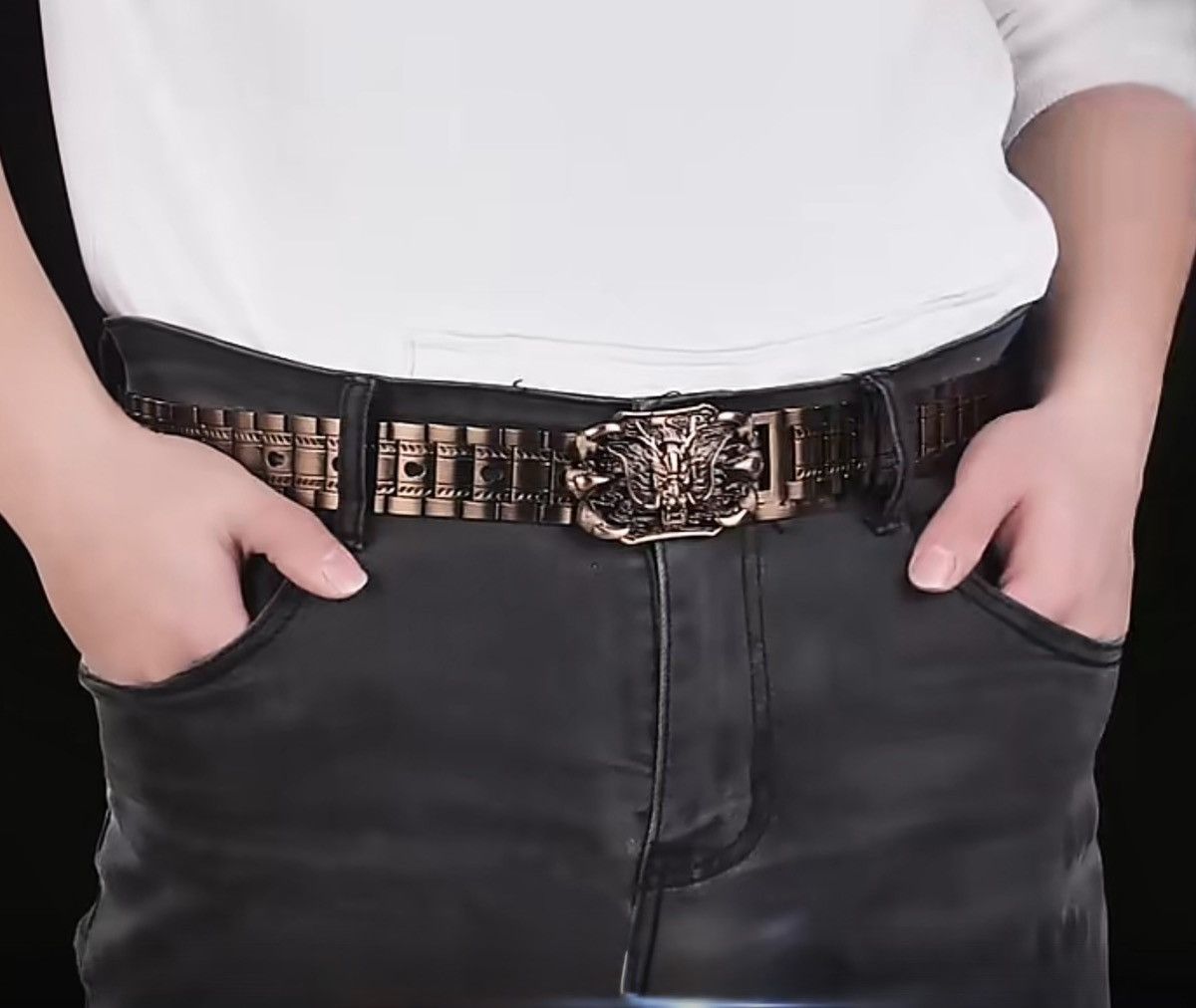 Other Stainless steel belt Japanese design dragon armoured belt Size ONE SIZE - 5 Thumbnail