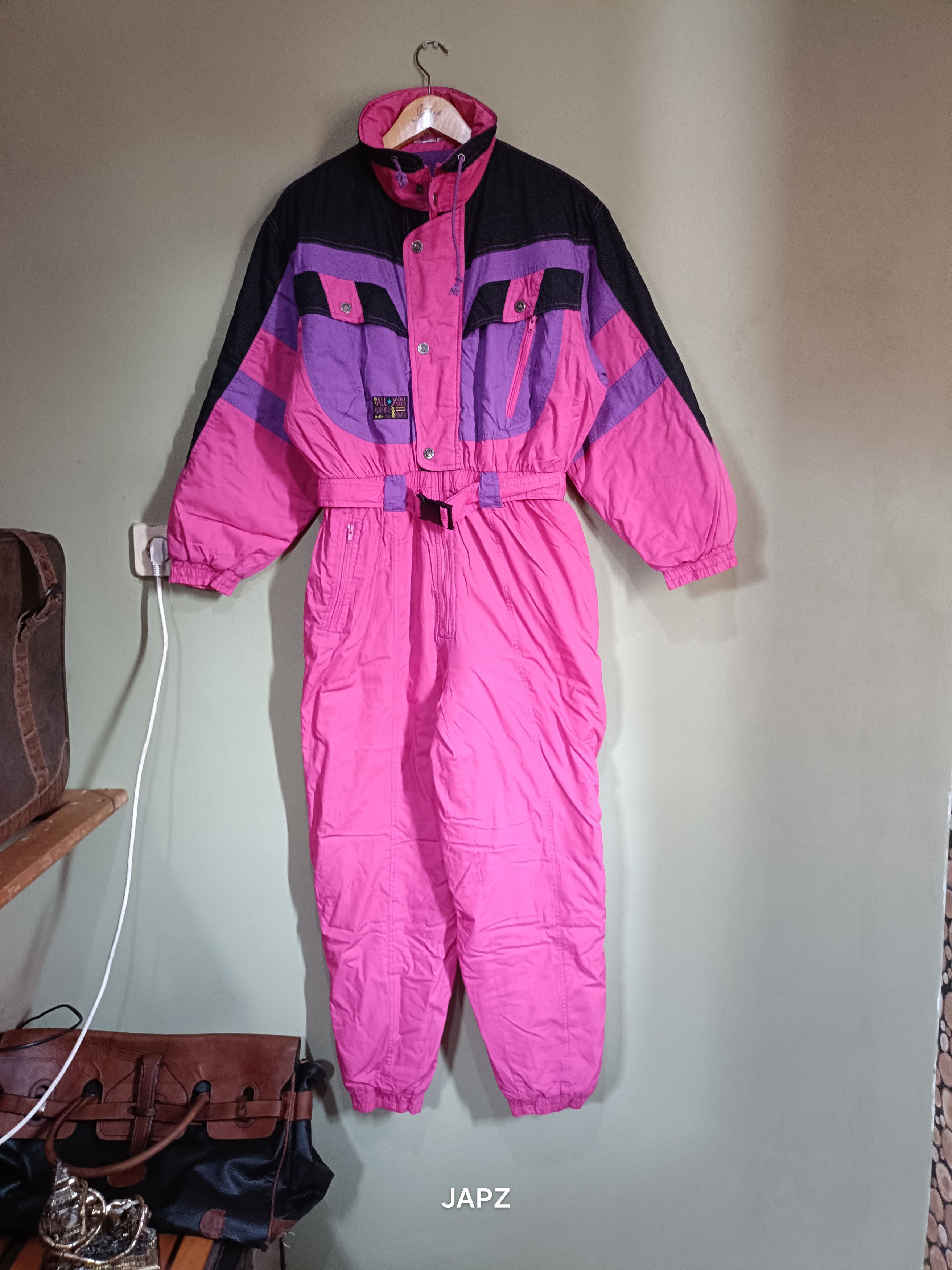 Vintage Vintage Charles vögele ski overall neon pink 80s 90s Size 28" / US 6 / IT 42 - 9 Thumbnail