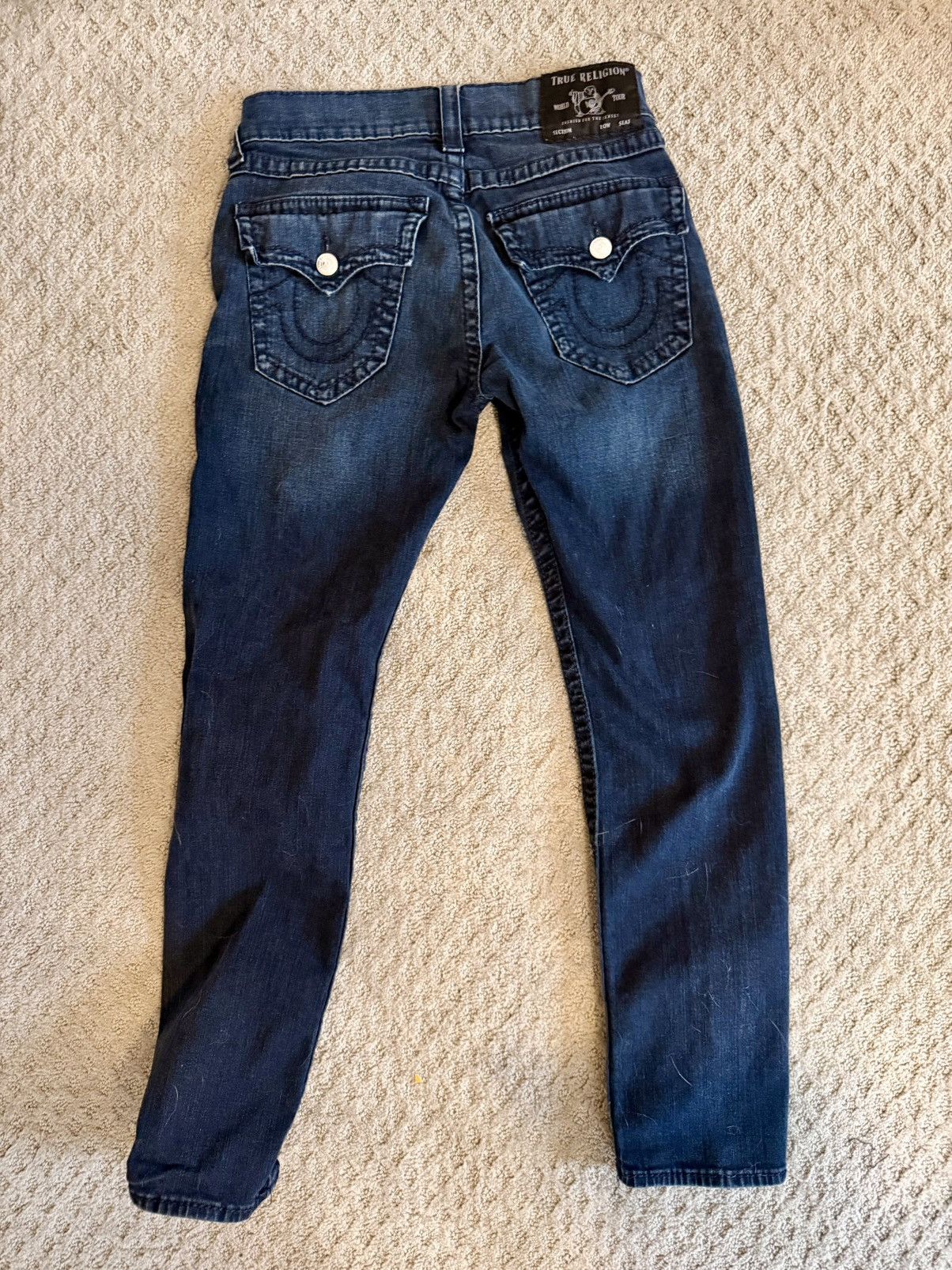 True Religion True Religion Geno Relaxed Slim Jeans Size 30 Dark Wash Size 30" / US 8 / IT 44 - 2 Thumbnail