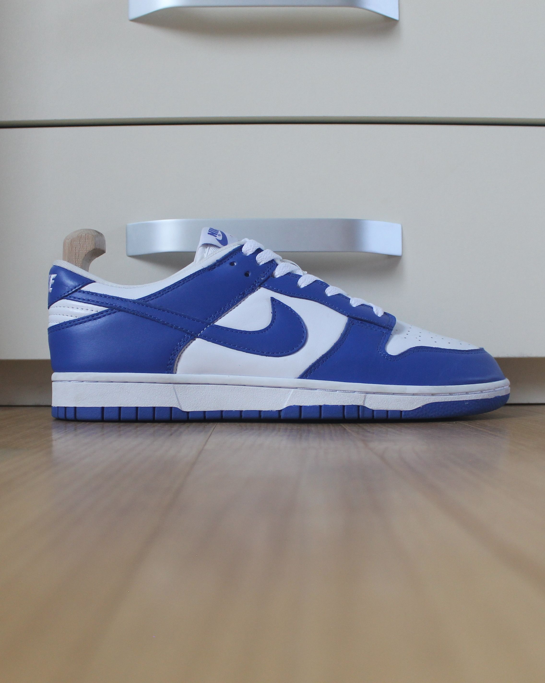 Nike Nike Dunk Low Retro Kentucky Varsity Royal Cobalt Blue White Size US 11 / EU 44 - 4 Thumbnail