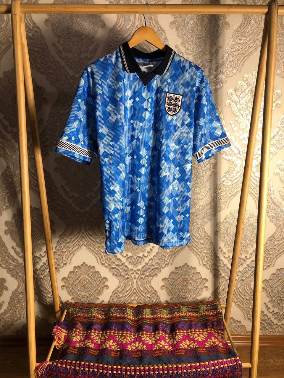 Vintage VERY RARE ENGLAND RETRO SOCCER JERSEY BLOKECORE Y2K 90s CULT Size US L / EU 52-54 / 3 - 2 Thumbnail