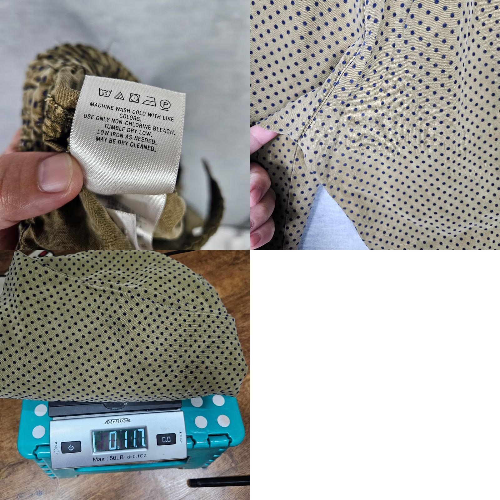 Anthropologie By Anthropologie Polka dot Army Green Jogger Pants L Women Regular Lyocell Green Polka Dot Jogger Casual Fall Spring Summer Winter Size 36" / US 14 / IT 50 - 8 Thumbnail
