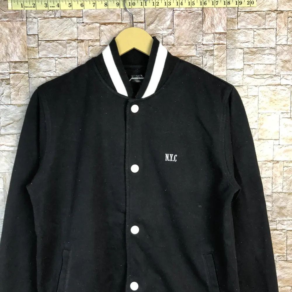 Other New York Black Bombers varsity Jacket #A679 Size US M / EU 48-50 / 2 - 7 Thumbnail