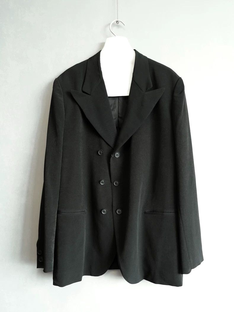 Yohji Yamamoto Double Breasted Acetate Coat by Yohji Yamamoto-dmc Size US M / EU 48-50 / 2 - 1 Thumbnail