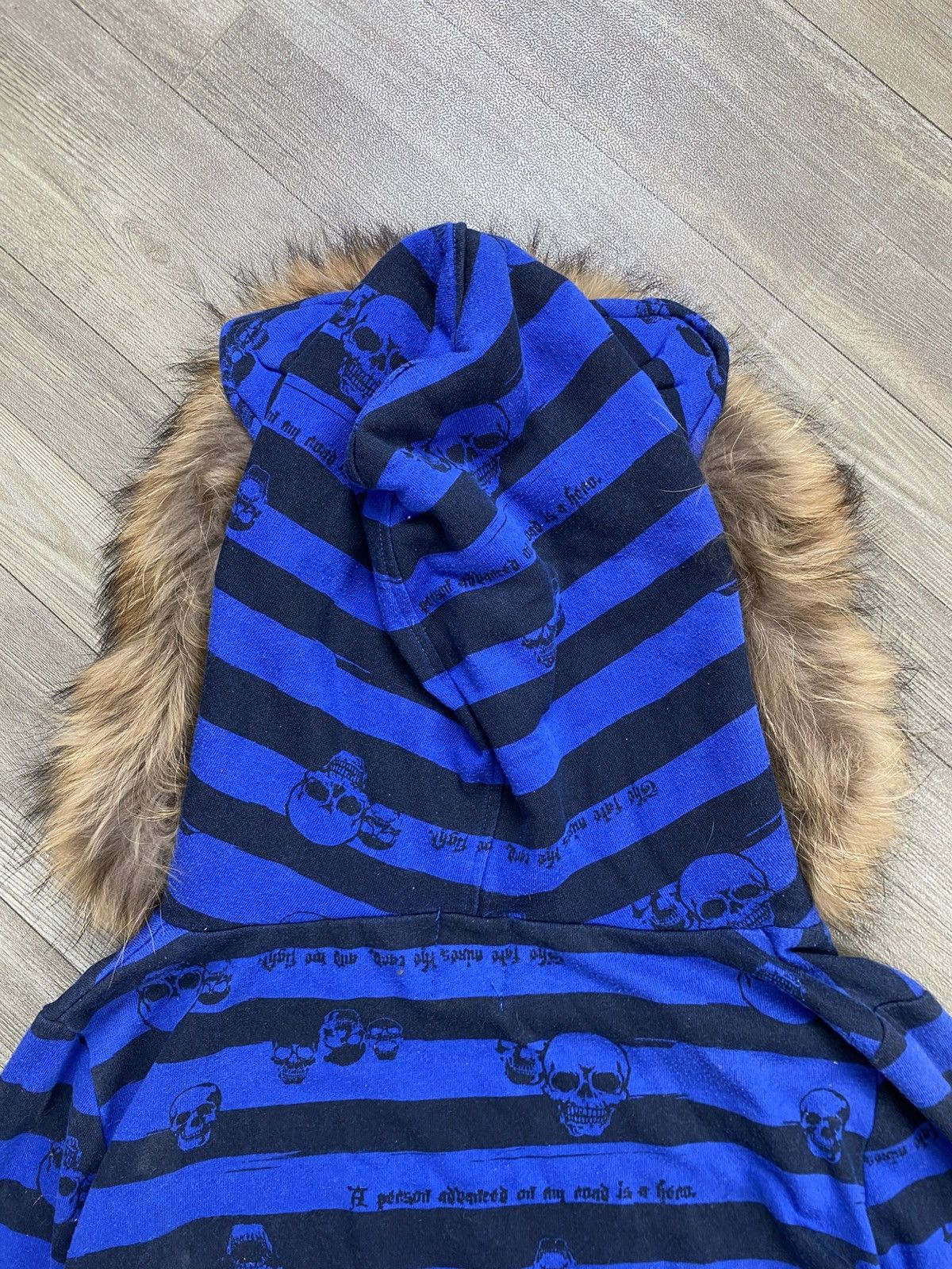 If Six Was Nine 2000s Beauty Beast Dig Deep Grunge Skulls Lgb Fur Ear Hoodie Size US M / EU 48-50 / 2 - 12 Thumbnail