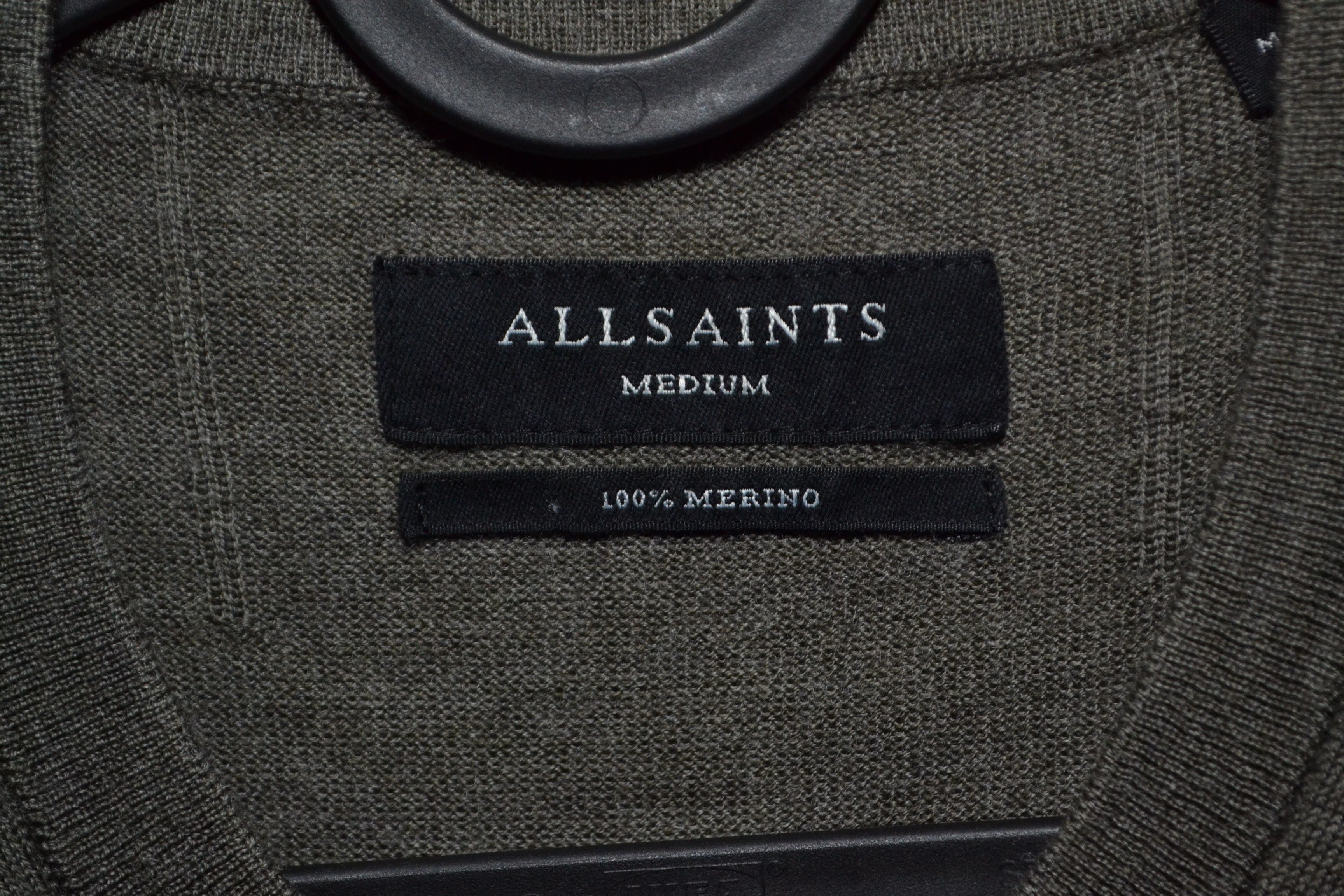 Allsaints AllSaints Mode Merino Crew Neck Ramskull Jumper M Greeb Size US M / EU 48-50 / 2 - 7 Thumbnail