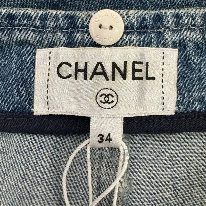 Chanel Chanel Blue Denim Women's Jeans Size XS . Size 23" - 4 Thumbnail