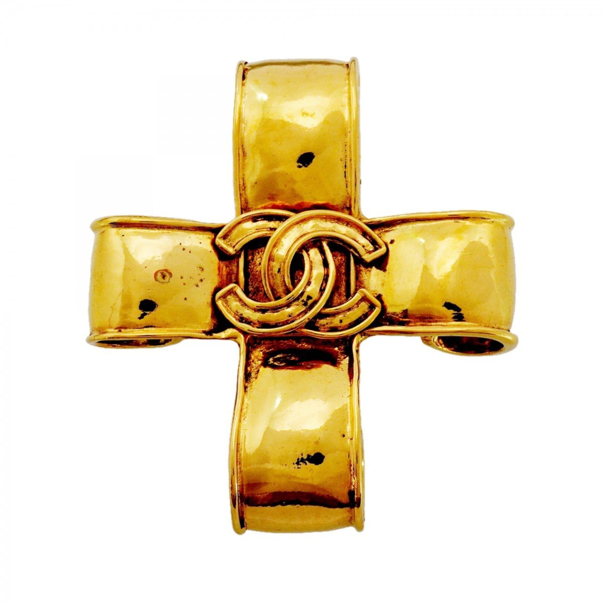 Chanel Coco Mark Brooch Pin Gold Plated #301256C99B Chanel Coco Mark brooch main image 2