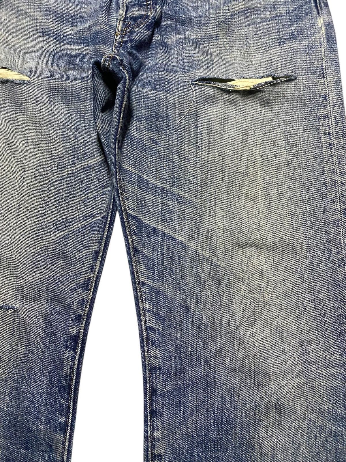 Levi's Vintage Levis 501 Big E Faded Wash Distressed Loose Jeans Size US 37 - 8 Thumbnail