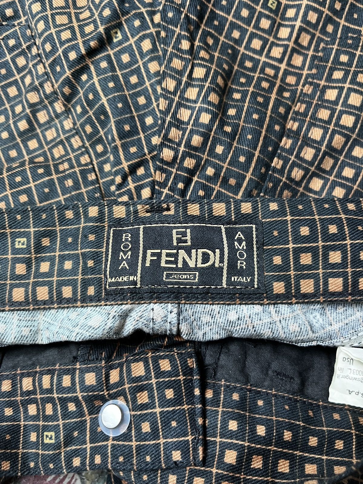 Fendi vintage Fendi zucca Jeans Size US 29 - 10 Thumbnail