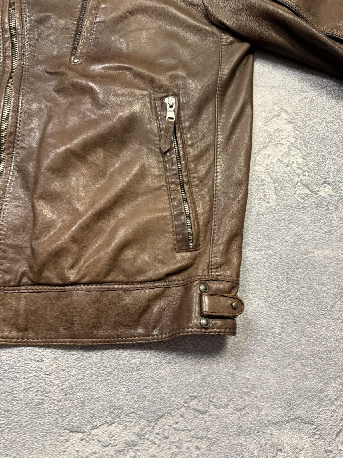 Gimo's Gimos Pelle Leather Bomber Jacket Japanse Style Size US L / EU 52-54 / 3 - 7 Thumbnail