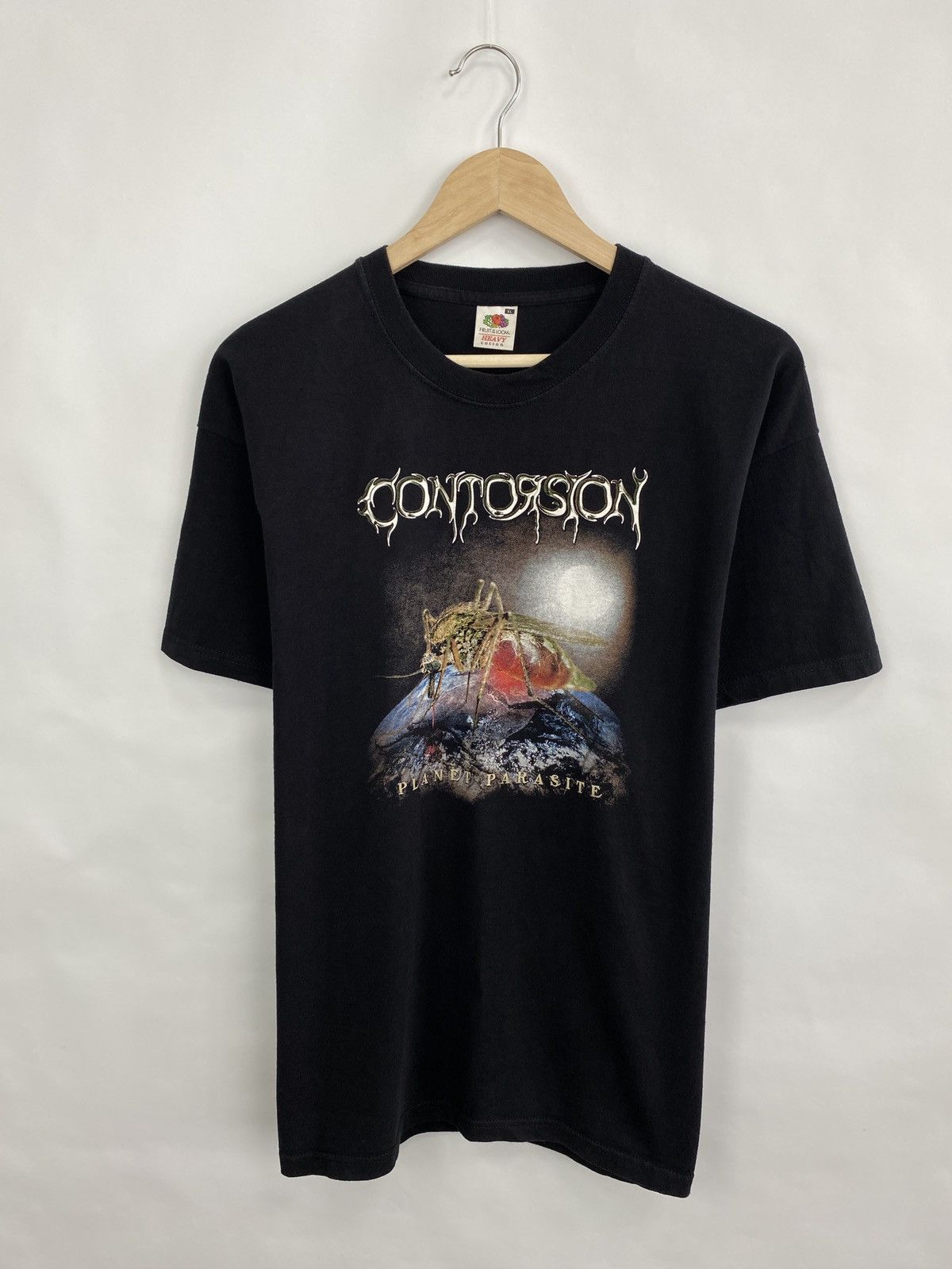 Fruit Of The Loom 🦟 Vintage 90s Contorsion Planet Parasite Mosquito t-shirt Size US XL / EU 56 / 4 - 3 Thumbnail