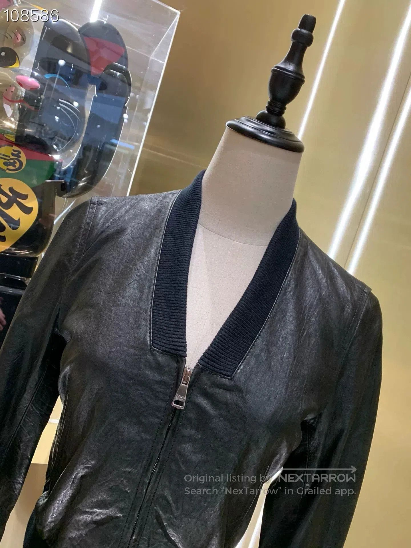 Dolce & Gabbana DG Kimono Collar Leather Jacket. Size S / US 4 / IT 40 - 3 Thumbnail