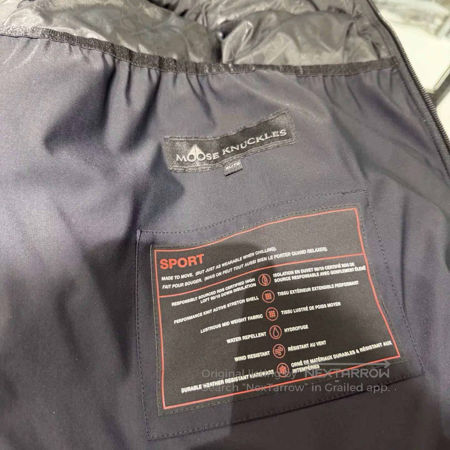 Other Moose Knuckles Colorblock Quilted Logo Down Vest. Size US XL / EU 56 / 4 - 5 Thumbnail