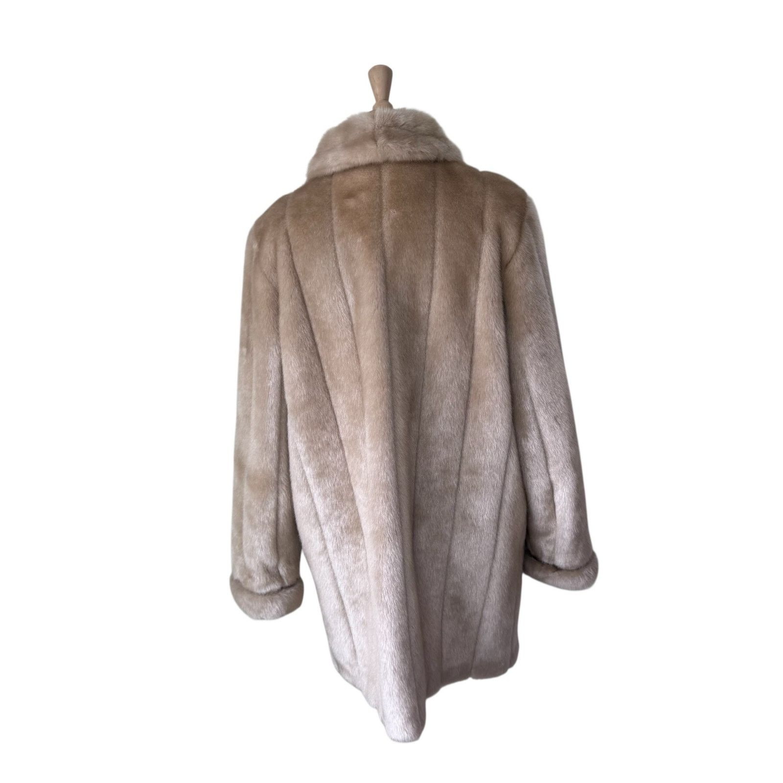 Other DENNIS BASSO Scandi Girl Faux Fur Coat Tan Size Large Size L / US 10 / IT 46 - 2 Thumbnail