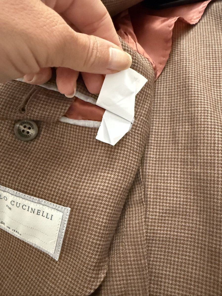 Brunello Cucinelli Brunello cucinelli brown blazer Size 48S - 7 Thumbnail