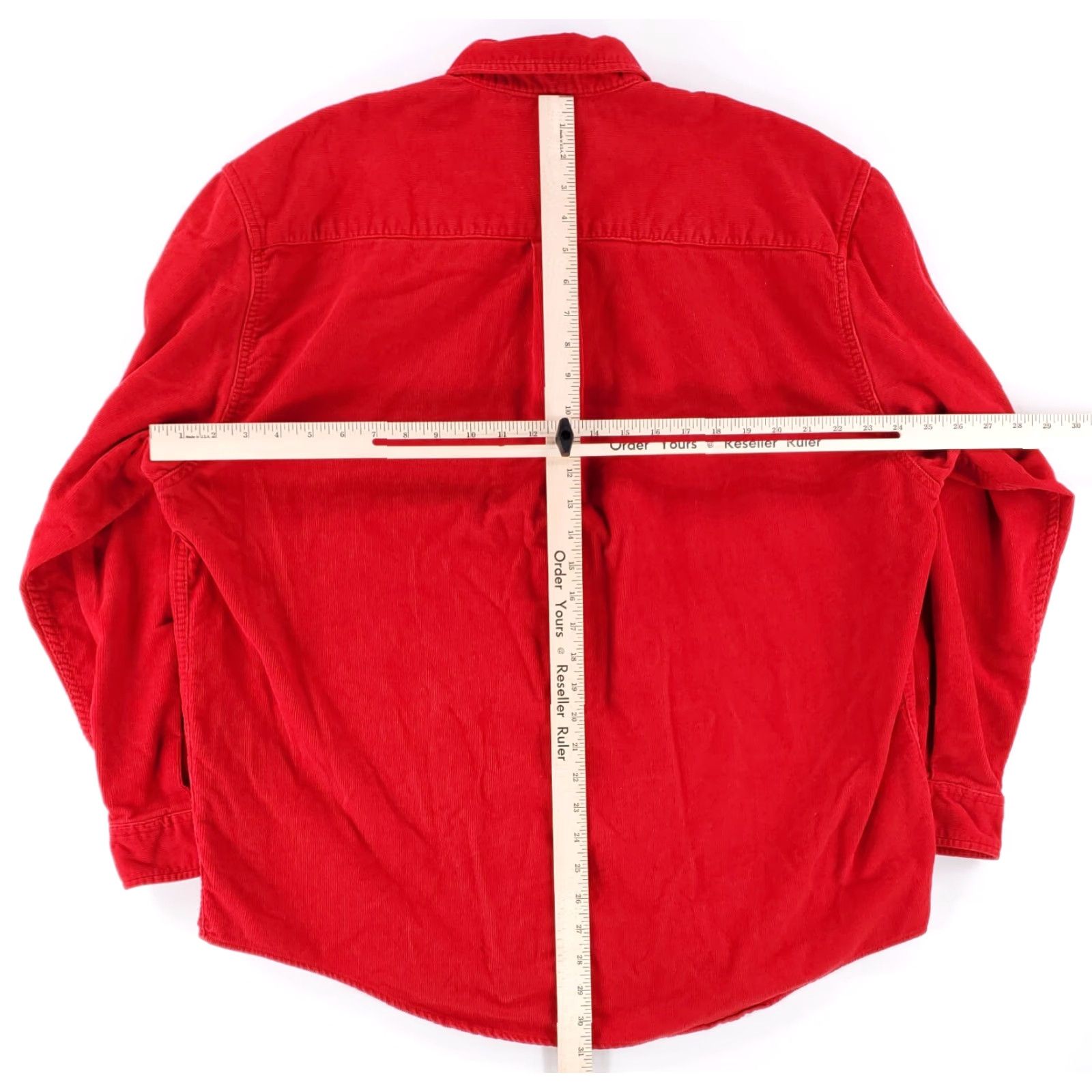 Eddie Bauer VINTAGE Eddie Bauer Pinwale Corduroy Button Down Shirt Red Mens L Size US L / EU 52-54 / 3 - 4 Thumbnail