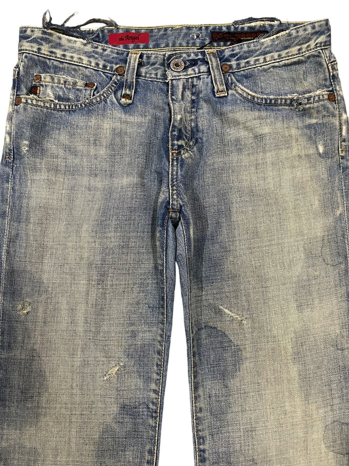 AG Adriano Goldschmied Vintage Usa Adriano Goldschmied Bleached Flare Jeans Size 29" - 3 Thumbnail