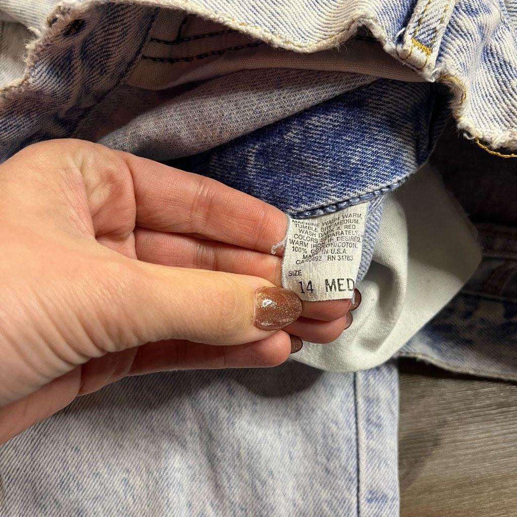 Lee Vintage Lee Light Wash Denim Jeans Women 14 Size 31" - 5 Thumbnail