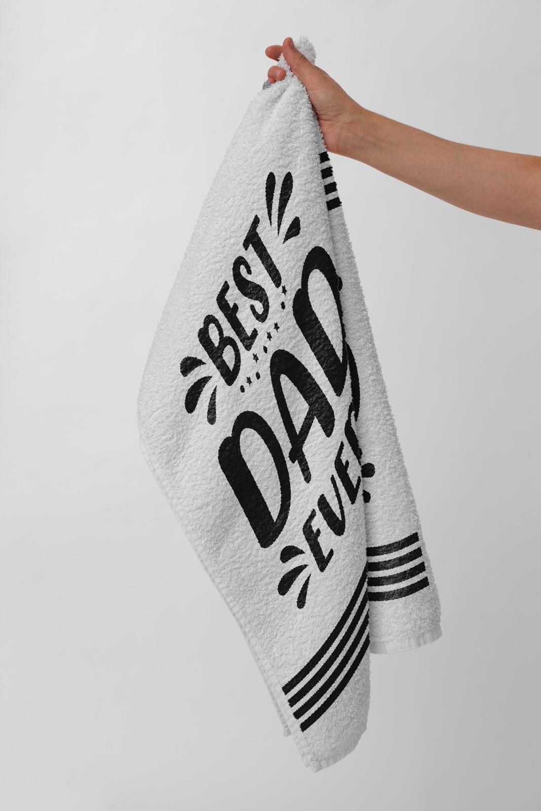 Designer Best Dad Ever Golf Towels, Father's Day Gift, Golf Accessory Size ONE SIZE - 6 Thumbnail