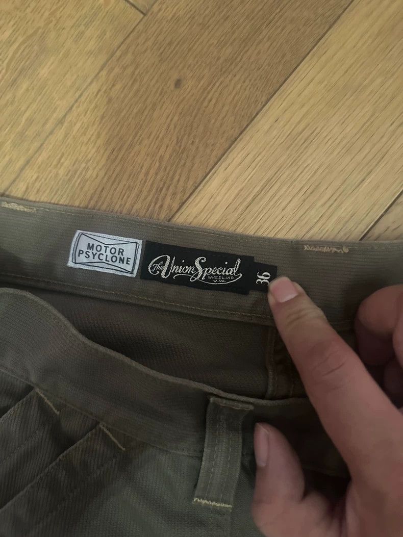 Freewheelers FREEWHEELERS American Kaji Workwear Shorts Army Green Size US 36 / EU 52 - 2 Thumbnail