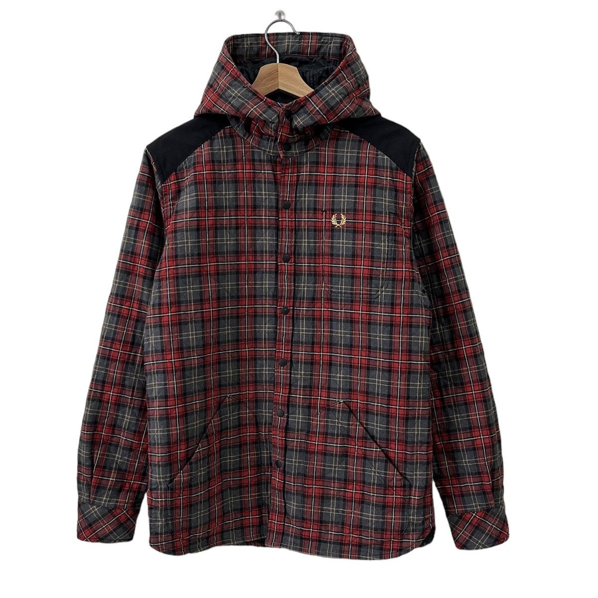 Fred Perry Vintage Fred Perry Hooded Jacket Size US S / EU 44-46 / 1 - 1 Thumbnail