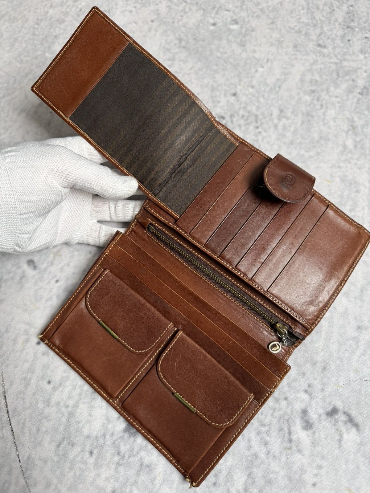 Trussardi 😻Luxury brown vintage leather TRUSSARDI WALLET Size ONE SIZE - 4 Thumbnail