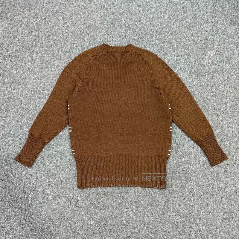 Miu Miu Miu Miu Brown Knit Sweater with Embellishments . Size M / US 6-8 / IT 42-44 - 2 Thumbnail