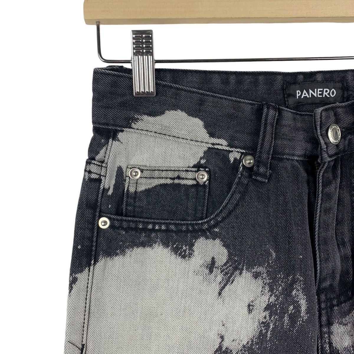 Designer × Japanese Brand PANERO Bleach dyedenim skinny jeans Size US 27 - 6 Thumbnail