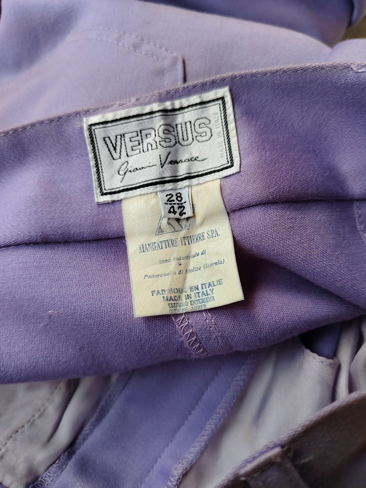 Designer × Versus × Versus Versace 💥Vintage Versus Gianni Versace Baggy Pants Size 28" / US 6 / IT 42 - 8 Thumbnail