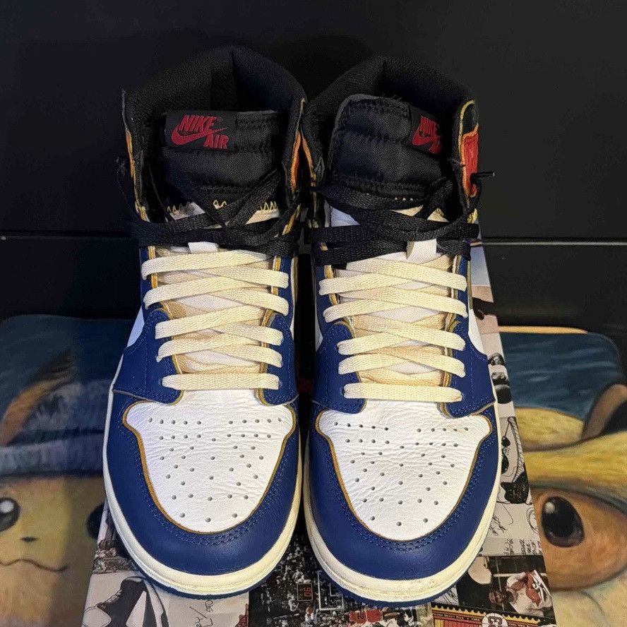 Jordan Brand × Union LA Union LA x Nike Air Jordan 1 Retro Hi Storm Blue Size 9 Used Size US 9 / EU 42 - 3 Thumbnail