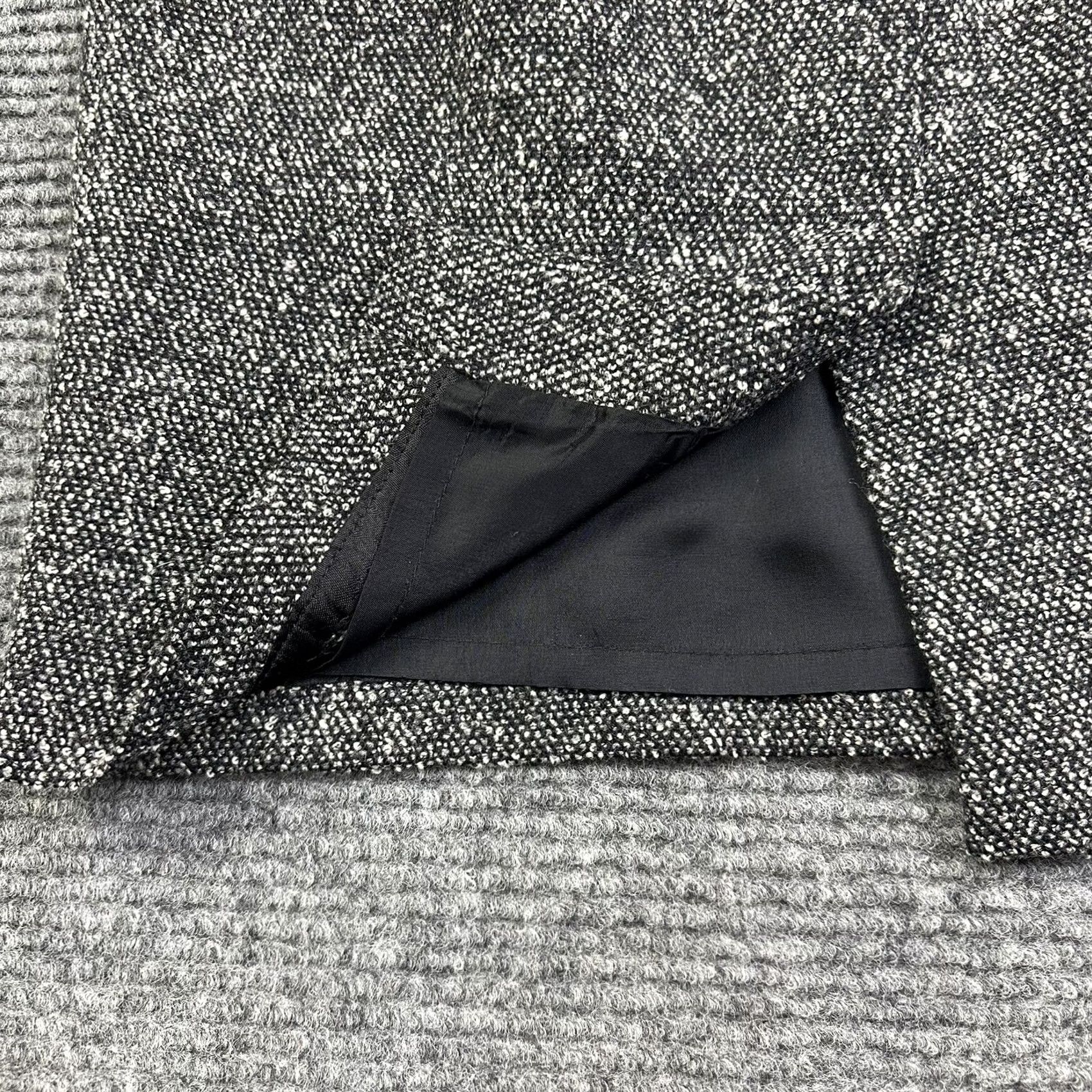 Talbots VINTAGE Talbots Pencil Skirt 4 Black White Wool Lined Knee Length Skirt Women Reduces Workwear Career 90s Mens Womens Girls Size 27" / US 4 / IT 40 - 7 Thumbnail