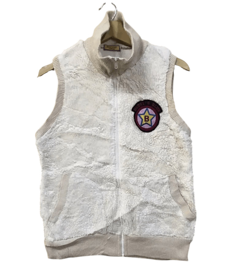 Japanese Brand Betty's Blue by Shinje Abe Fleece Vests Size S / US 4 / IT 40 - 1 Thumbnail