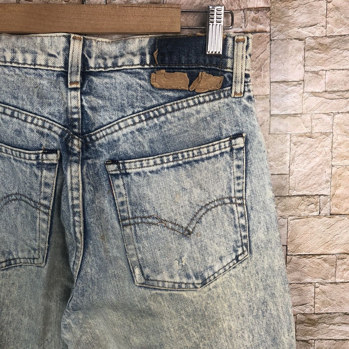 Japanese Brand Japan vintage faded Blue Distressed Denim Pants #A58 Size US 29 - 18 Thumbnail