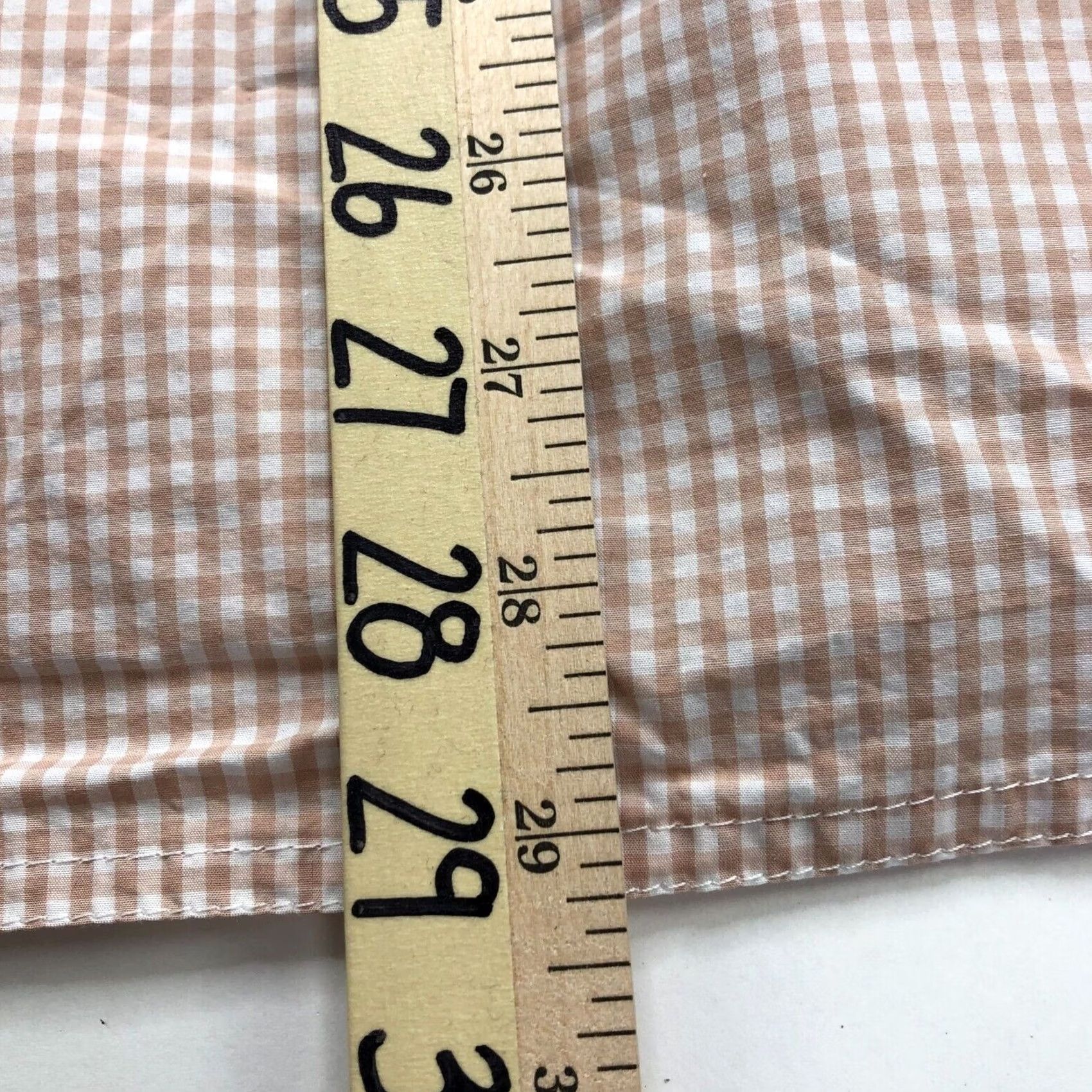J.Crew J.Crew Shirt Womens 10 Button-Up Check Collared Long Sleeve Orange Relaxed Casual Basic All Seasons Button-Down Size L / US 10 / IT 46 - 7 Thumbnail