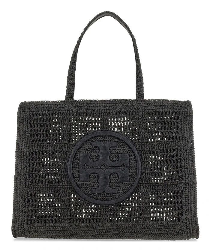 Tory Burch o1s22i1n1024 Size: OS / Ella Crochet Raffia Tote Bag Size ONE SIZE - 1 Thumbnail