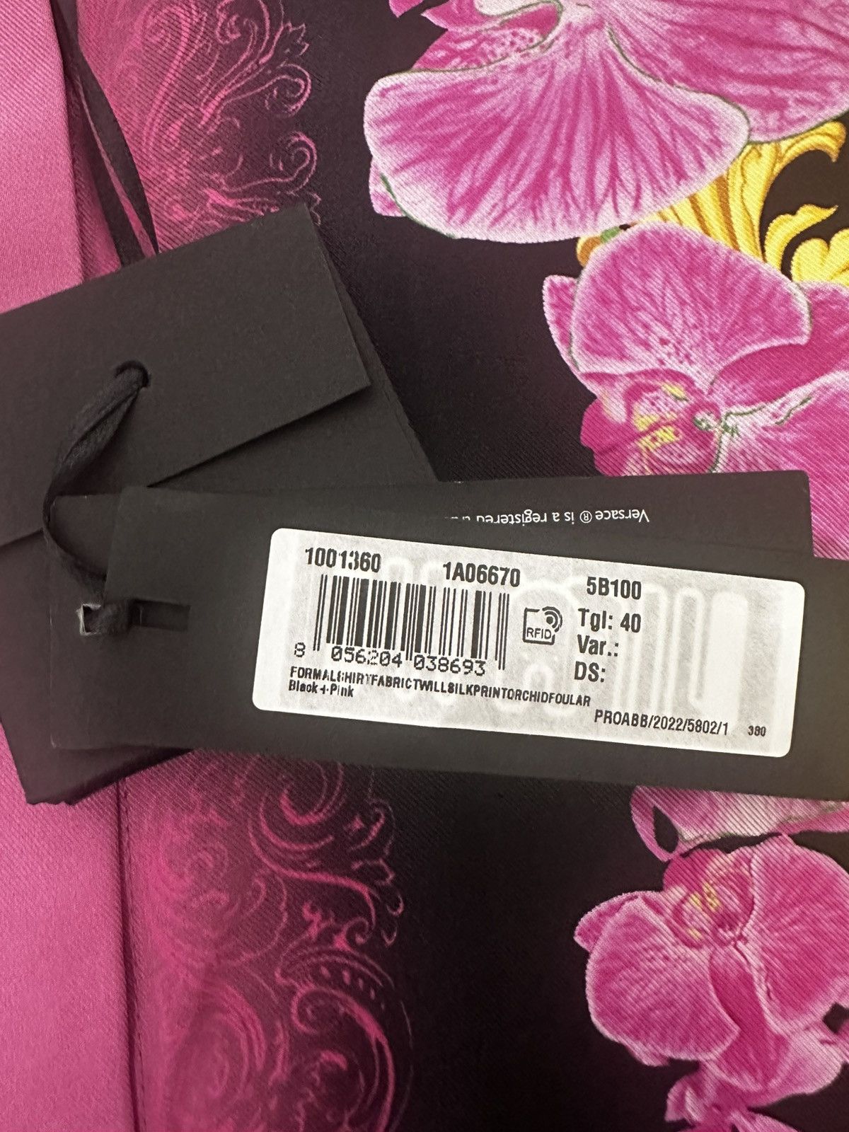 Versace Versace Medusa Orchid Silk Shirt Size S / US 4 / IT 40 - 5 Thumbnail