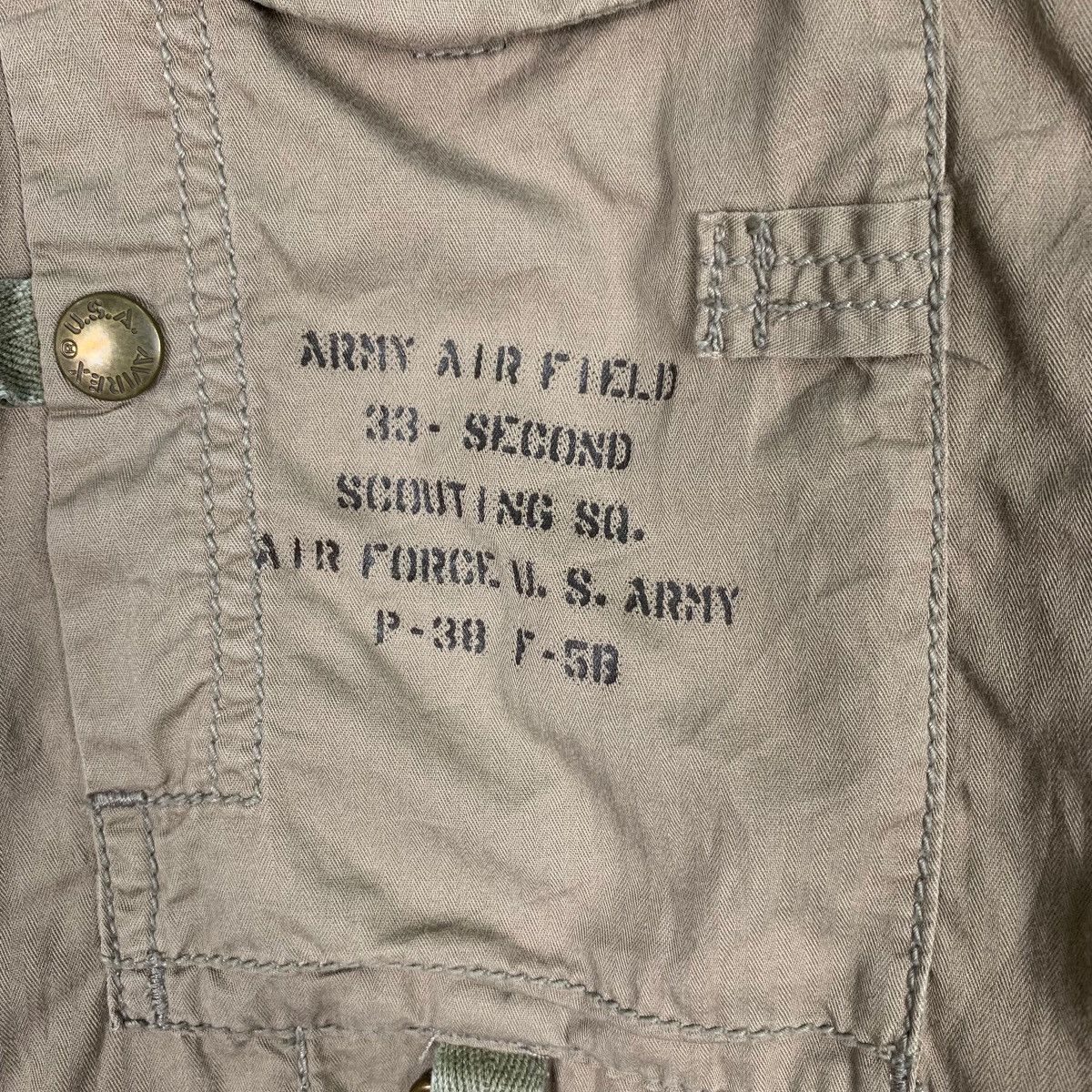 Avirex AVIREX Army Air Field Short Sleeve Zipper Jacket #0103-C6 Size US M / EU 48-50 / 2 - 16 Thumbnail