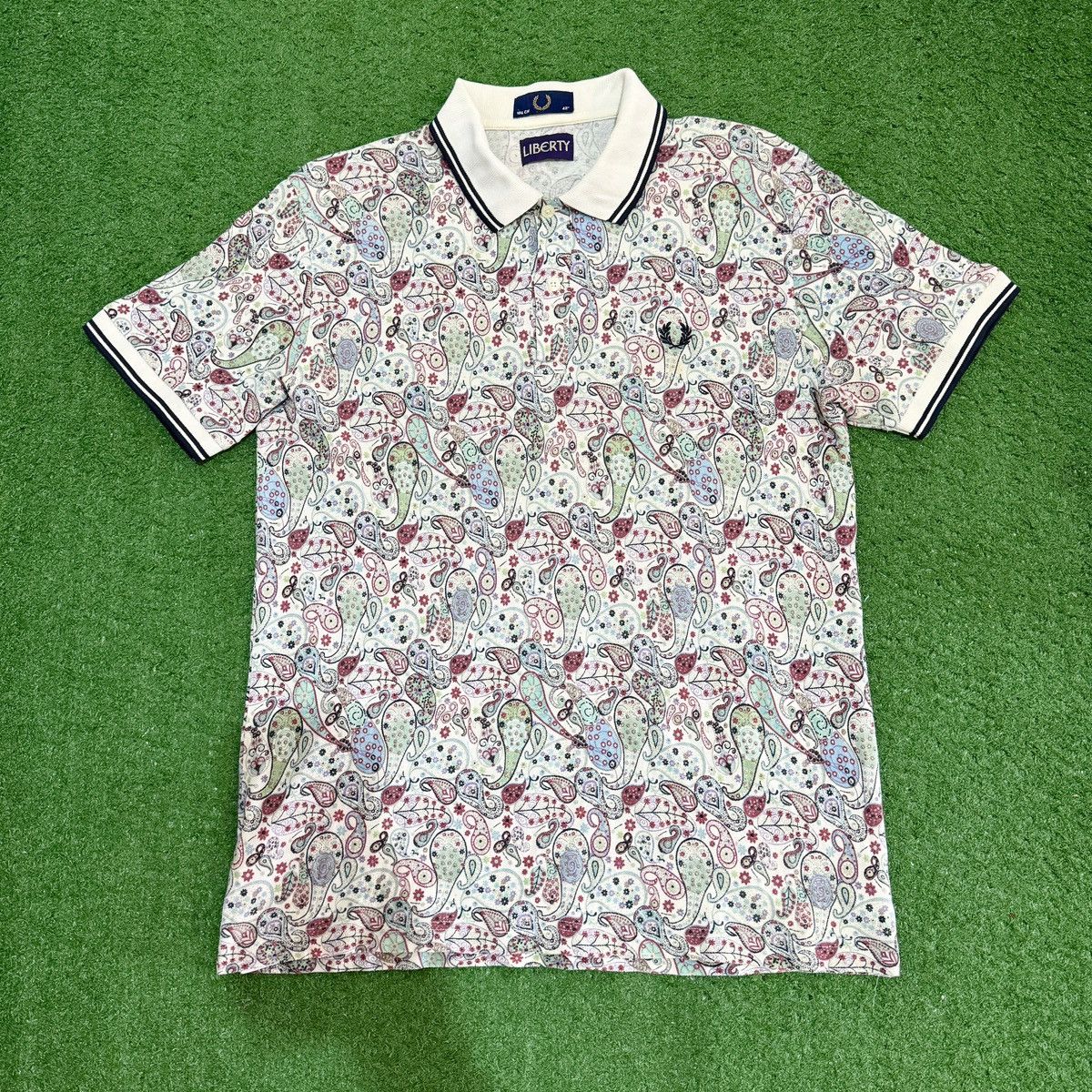 Other FRED PERRY X Liberty London 'PAISLEY' Twin Tapped Polo Tee Size US M / EU 48-50 / 2 - 2 Thumbnail