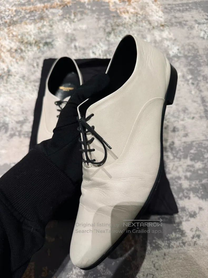 Saint Laurent Paris Saint Laurent Paris White Pointed Toe Dress Shoes Size US 8 / EU 41 - 3 Thumbnail
