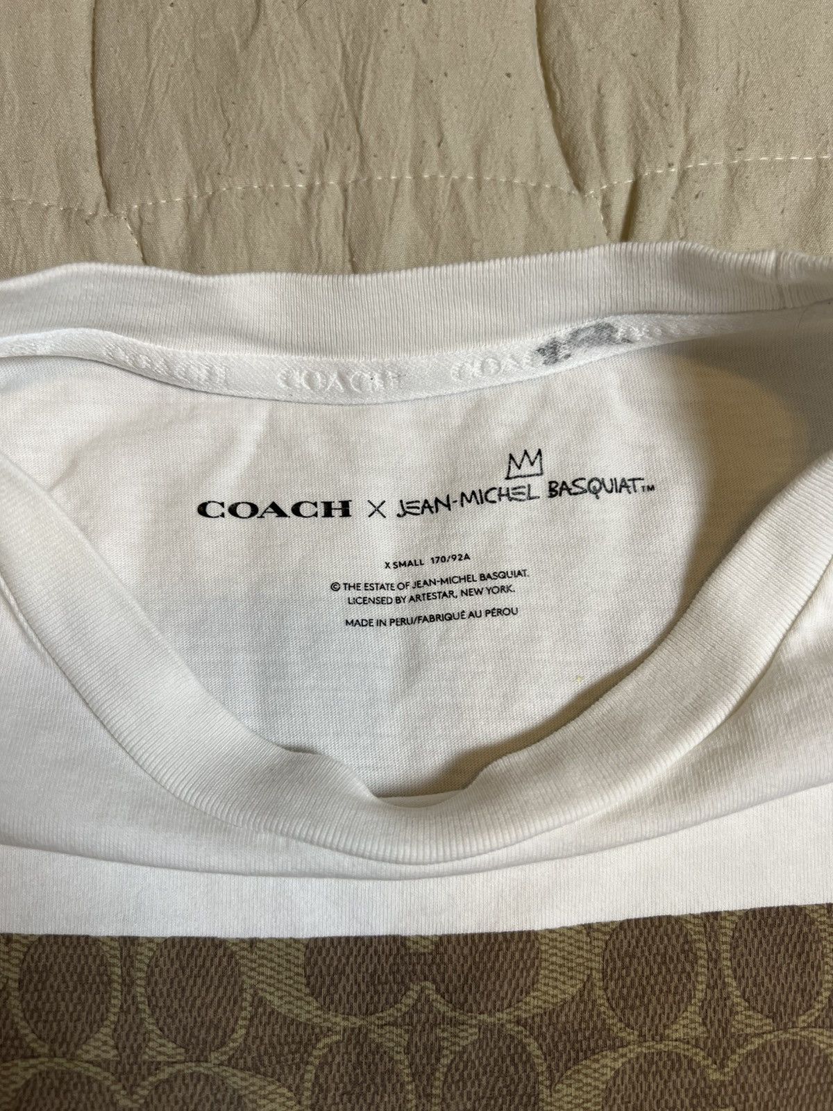 Coach × Jean-Michel Basquiat Coach X Jean Michel Basquiat Signature T Shirt Size XS Size XS / US 0-2 / IT 36-38 - 3 Thumbnail
