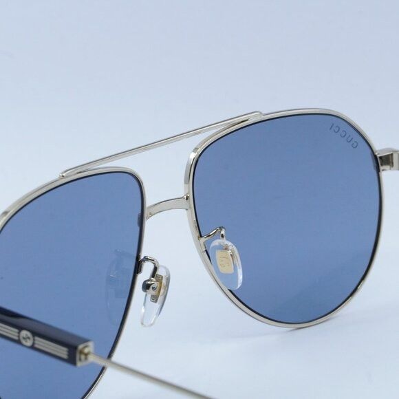 Gucci Gucci GG1311S 003 Sunglasses Gold Aviator Frame, Grey Lenses Size ONE SIZE - 4 Thumbnail