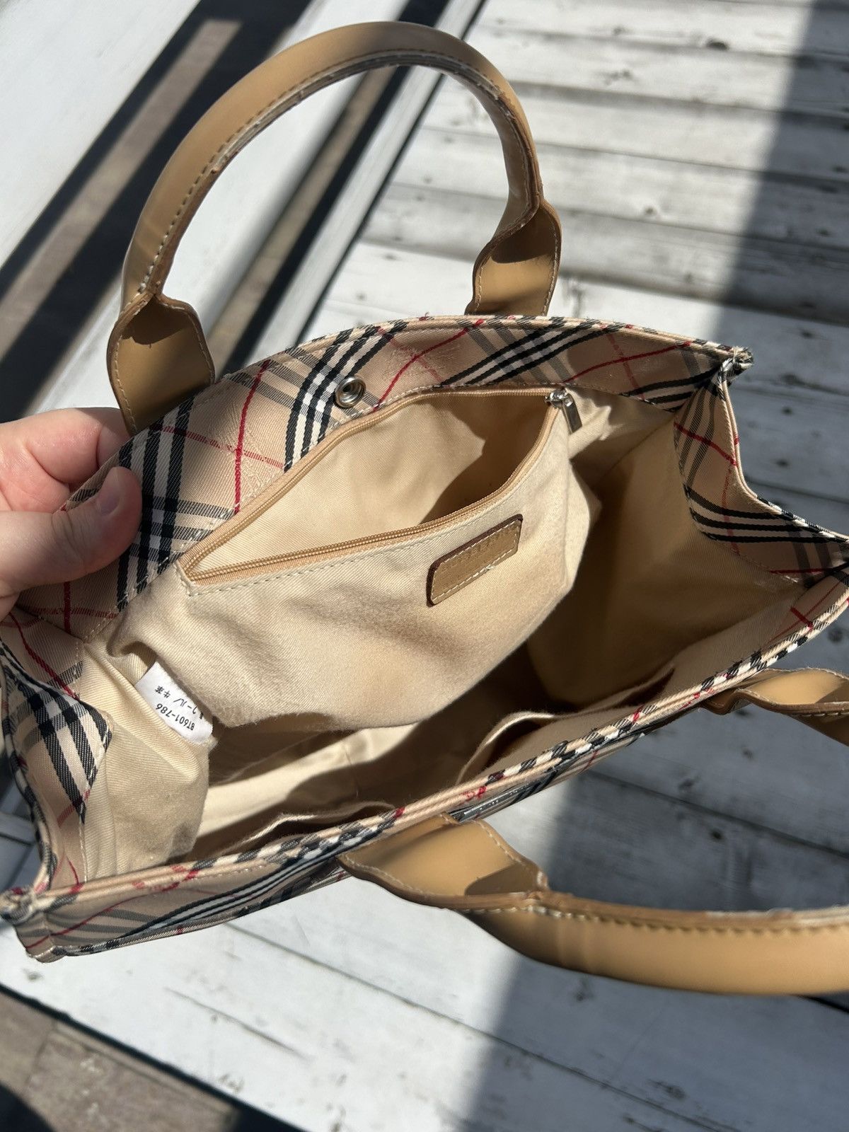 Burberry Vintage tote bag blue label Burberry Size ONE SIZE - 19 Thumbnail