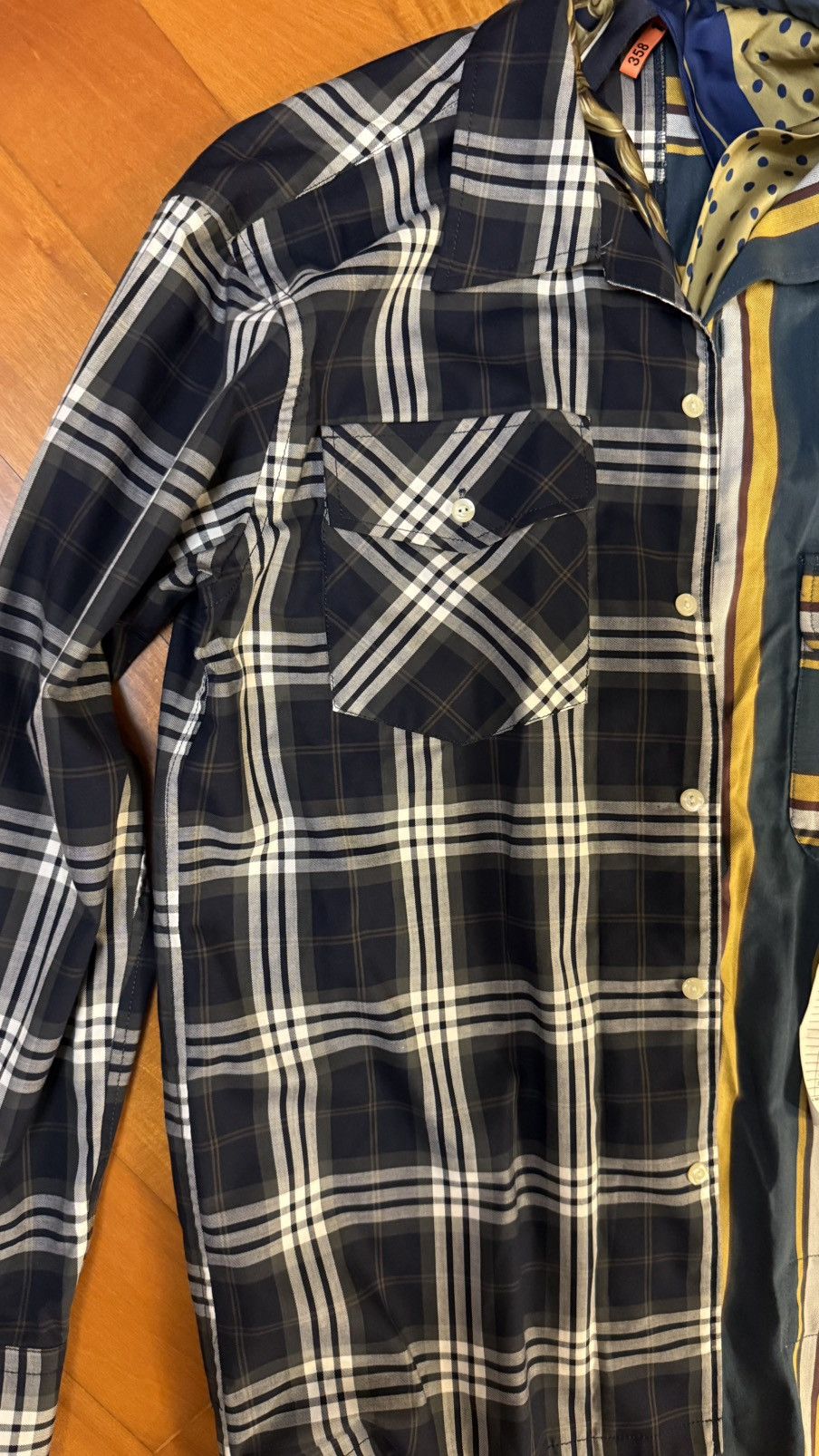 Maison MIHARA YASUHIRO MIHARA YASUHIRO MIX PATTERN LS SHIRT Size US M / EU 48-50 / 2 - 2 Thumbnail