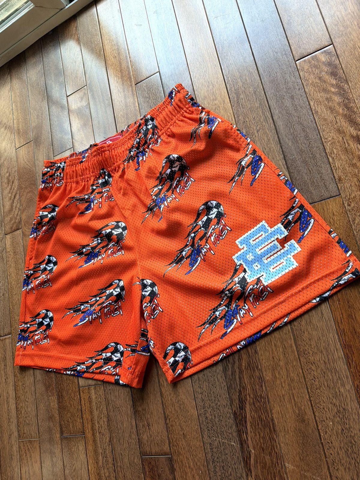 Eric Emanuel Eric Emanuel Matty Boy Short - Orange - Stay Fast - Large Size US 34 / EU 50 - 2 Thumbnail