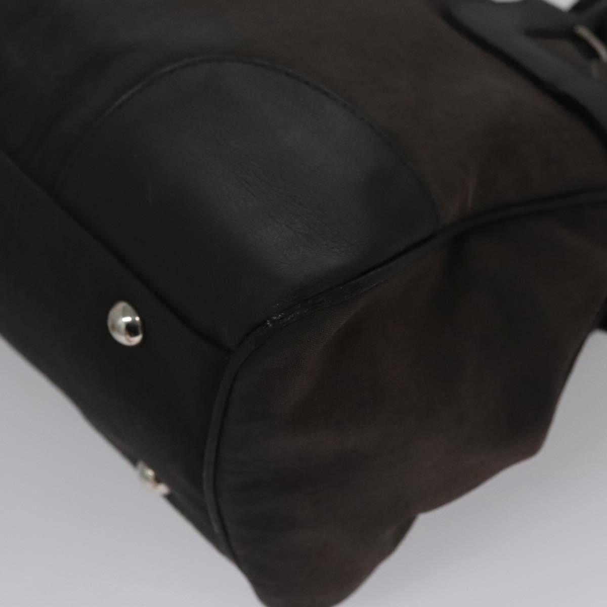 Salvatore Ferragamo Salvatore Ferragamo Hand Bag Canvas Leather Black Silver Size ONE SIZE - 16 Thumbnail