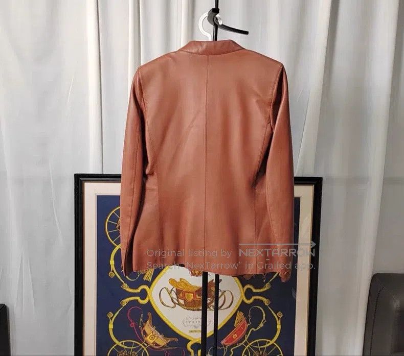 Hermes Hermes Short Leather Jacket Brown Size XS / US 0-2 / IT 36-38 - 2 Thumbnail