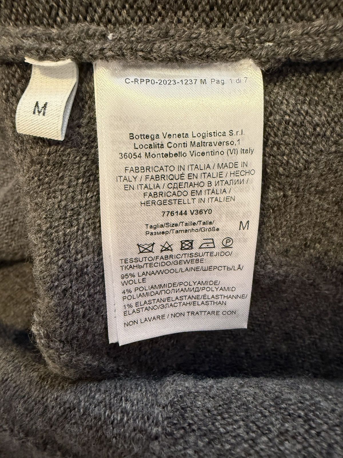 Bottega Veneta Bottega veneta Intrecciato wool sweater size medium Size US M / EU 48-50 / 2 - 8 Thumbnail